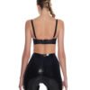 Shiny Latex Push Up Bra