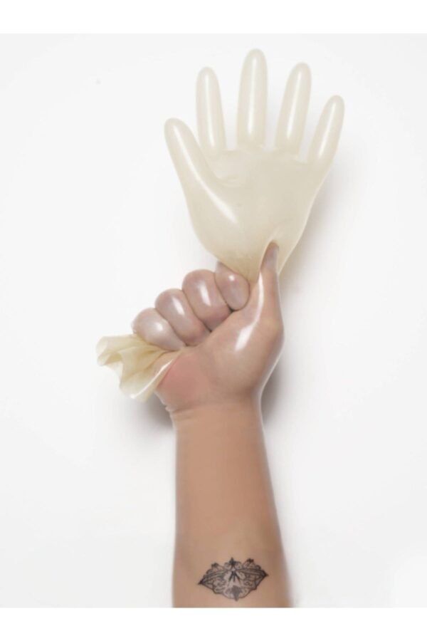 male fetihs latex gloves Short, Stretchy and Body Safe rubber Gloves chlorined 0.4mm