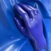 Dark Blue Classic Short Molded Latex Gloves