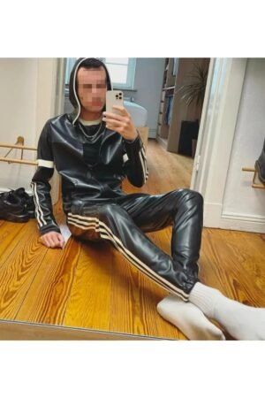 Male Elastic waistband with adjustable catsuit   Latex Costume Catsuit