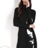 Latex High Collared Dress