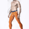 latex Male Orange Delight Leggings handmade