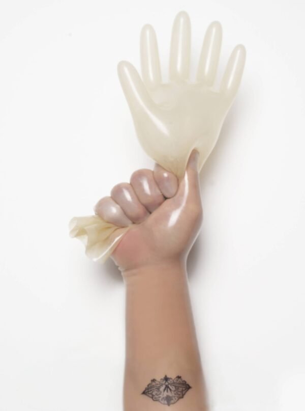 Translucent Natural Classic Short Molded Latex Gloves