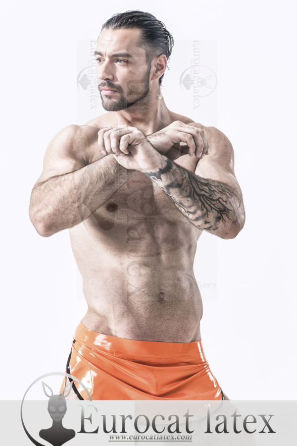 eurocat latex Male Skirted Jockstrap