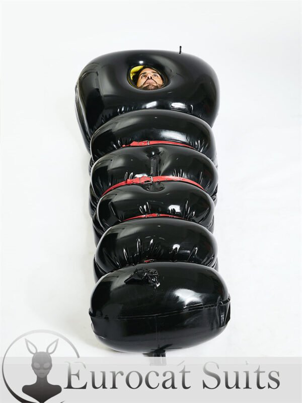 Latex Sexy Inflatable outer thickness is 0.6mm outer is Black inner is Yellow