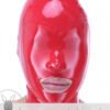 eurocat Male Latex Hood Rubber Fetish Wear Cosplay catsuits MASK LASER PERFORATE