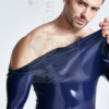 eurocat latex Male Shoulder-zip Catsuit