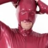 eurocat latex Male Mouth-Entry Gimp Suit with Sheath
