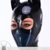 eurocat  Latex Hood Rubber Fetish Wear Cosplay catsuits  MASK
