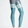 latex female 'Three Stripes' Leggings handmade
