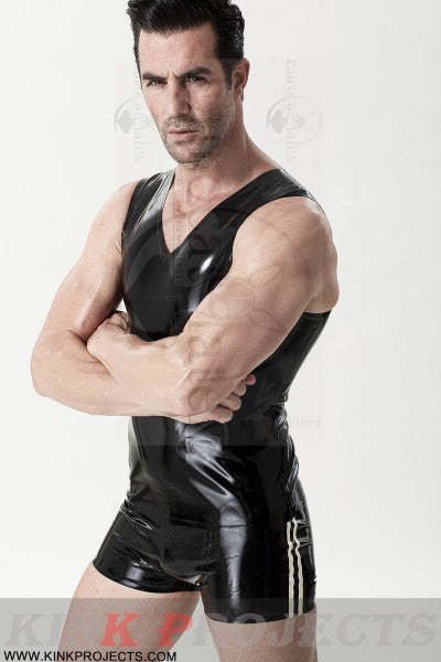 eurocat latex Male Basic V-Neck Tank Top