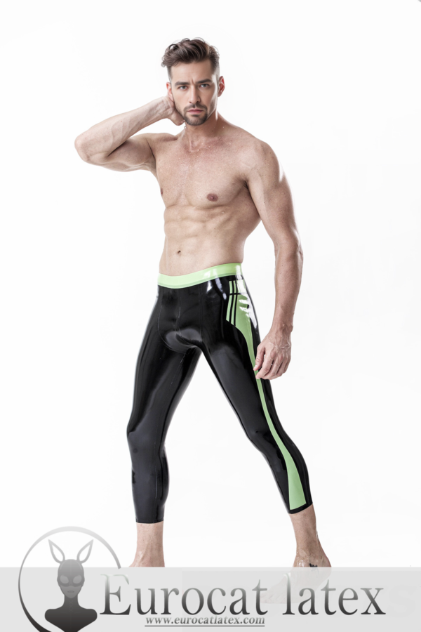 eurocat latex Male Three-Quarter Gym Tights