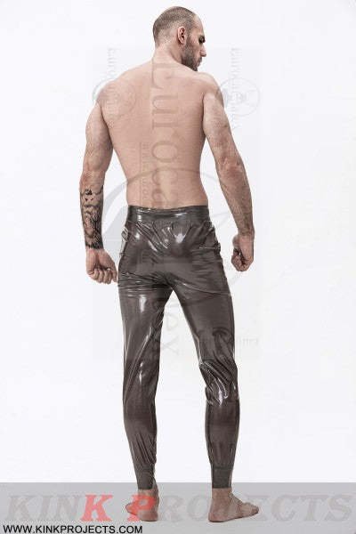 eurocat latex Male rubber Drawstring Sports-Style Tracksuit Pants