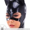eurocat Latex Hood Rubber Fetish Wear Cosplay catsuits CAT MASK