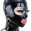 Latex Hood – single color with zipper and round eyes