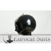 Latex  Rubber Hood Inflatable Mask Black Fetish Cosplay Club thickness are 0.4mm