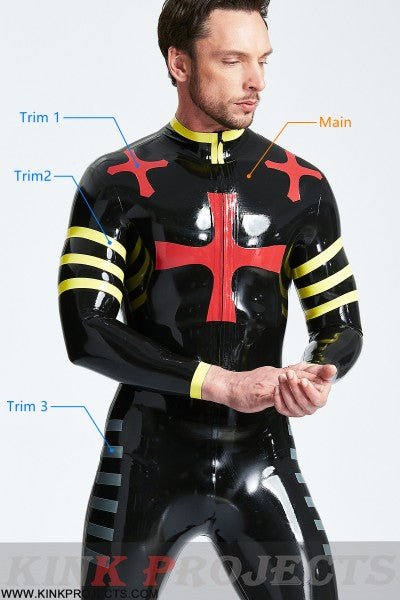 eurocat latex Male 'Crossway' Front Zip Catsuit