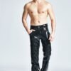 eurocat latex Male Quilted Pattern Trousers