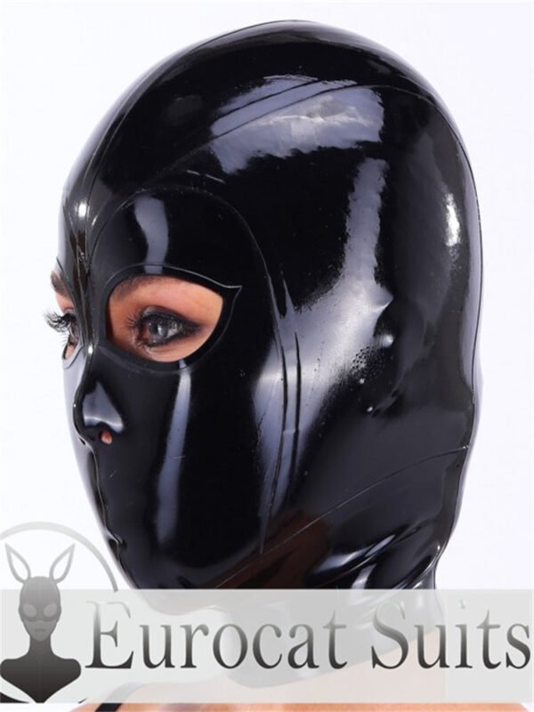 eurocat Latex Hood Rubber Fetish Wear Cosplay catsuits MASK GIMP