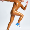 eurocat latex Male Zipless Pouch-front Neck Entry Catsuit