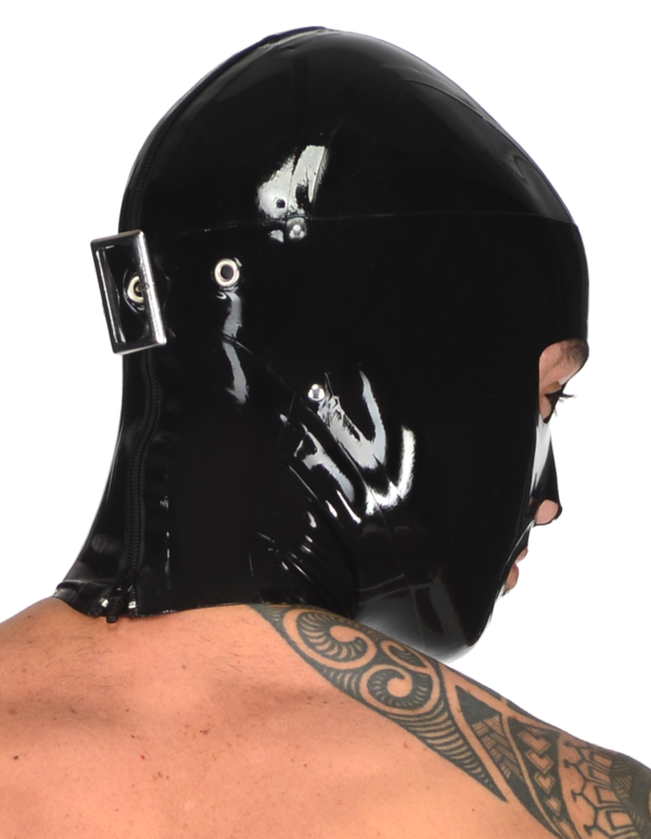 latex handmade Buckle Hood