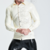 latex Male Long-Sleeved 'Semi-Formal' Shirt handmade