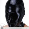 eurocat Male Latex Hood Rubber Fetish Wear Cosplay catsuits MASK MOUTH ZIP