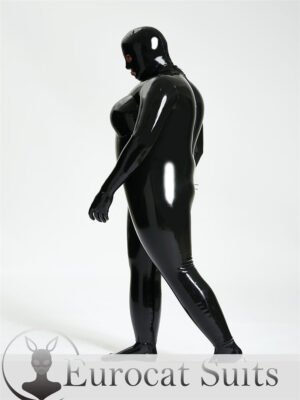 Latex Sexy Inflatable outer and inner color both are Black thickness 0.4mm