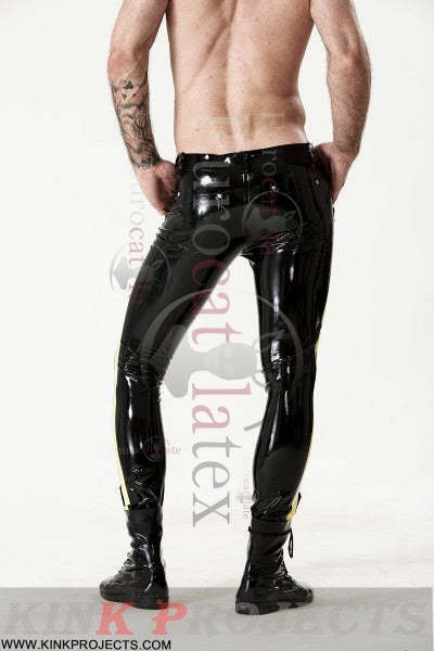 eurocat latex Male Striped-Leg Jeans