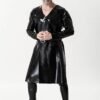 eurocat latex Male ' The Swinger' Double-Breasted Overcoat