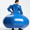 Latex Sexy Inflatable both outer and inner thickness are 0.4mm Middle Blue
