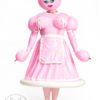 Sexy Latex Unisex Inflatable Dreamy waitress Dress Bubblegum Pink