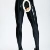 eurocat latex female High-Waisted Open Crotch Leggings