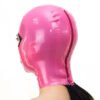 Latex Hood with Eyelashes contrast trim