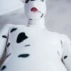 eurocat latex Male 'Dalmatian' Catsuit