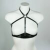 Slim Strapped Latex Halter Harness