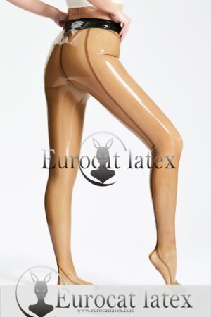 Translucent Brown Leggings Suit