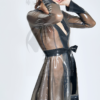 latex Translucent Short Dressing Gown