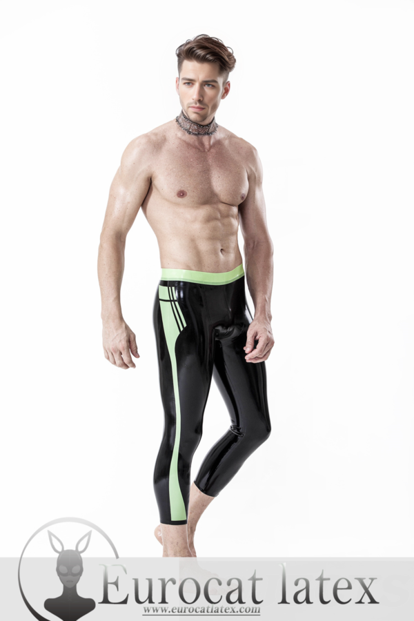 eurocat latex Male Three-Quarter Gym Tights