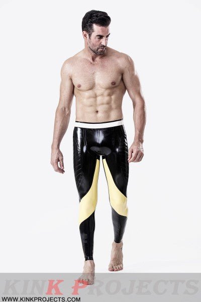 eurocat latex Male Padded Thighs Zipperless rubber Leggings