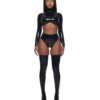 Top  Black  back zipper front tank