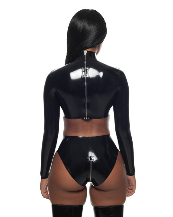 Panties Stella latex handmade Black