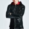 eurocat latex Male Hooded Windbreaker Jacket