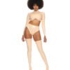 latex handmade Top Ivory  back zipper front tank