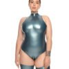 latex handmade Body Stella Metallic Blue