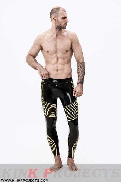eurocat latex Male 'Illusions' Patterned rubber Leggings