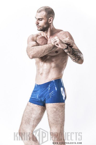 eurocat latex Male 'Open-Bum' rubber Club Shorts