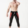 eurocat latex Male 'Heartening' Three-Quarter Zipperless Leggings