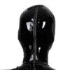 100% Latex Hood Only Open Nose Holes Rubber Mask Back Zipper Club Wear Costume