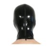 Latex Mask Hood Half Cover Eye Face with Zipper Handmade for Party Bodysuit